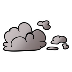 cartoon doodle storm cloud