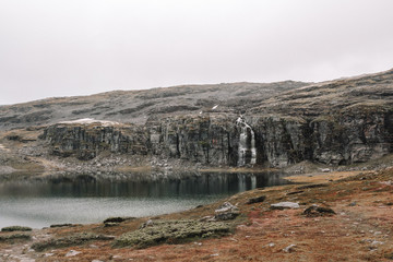 Fototapeta na wymiar Norwegian Fjellet Mountains and Tundra