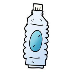 cartoon doodle water bottle
