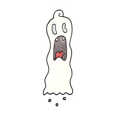 cartoon doodle spooky ghost