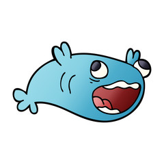 cartoon doodle of a fish