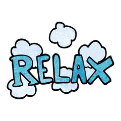 cartoon doodle relax symbol