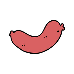 cartoon doodle sausages