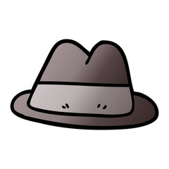 cartoon doodle hat