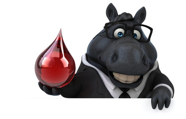 Fun horse - 3D Illustration