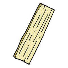 cartoon doodle plank of wood