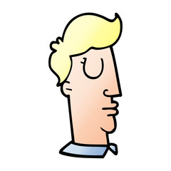 cartoon doodle human head