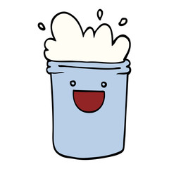 cartoon doodle happy drinks