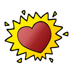 cartoon doodle love heart