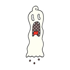 cartoon doodle spooky ghost