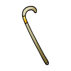 cartoon doodle walking stick