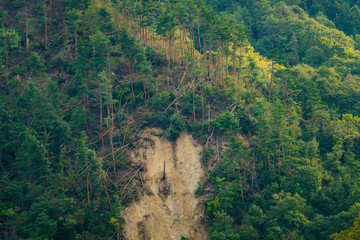 Landslide Disaster Site &ndash; Erosion and Risk Prevention Imagery