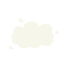 flat color style cartoon cloud