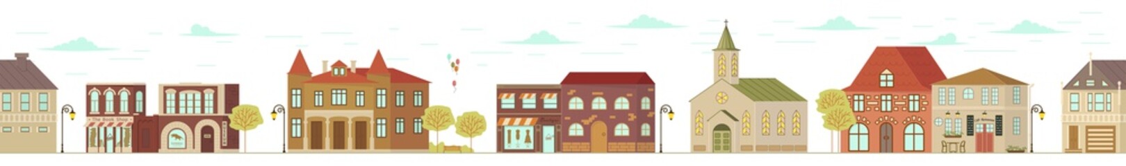 City street with shops