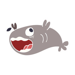 cartoon doodle of a fish