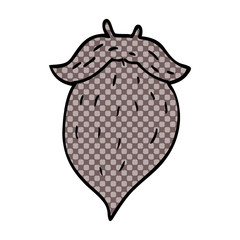 cartoon doodle beard
