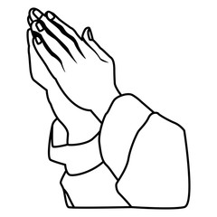 Hands praying sign
