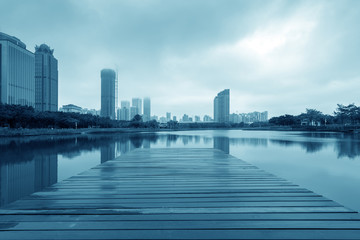 Obraz premium Skyscrapers in Hainan Island, China