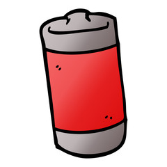 cartoon doodle battery