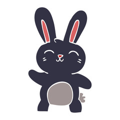 cartoon doodle happy bunny