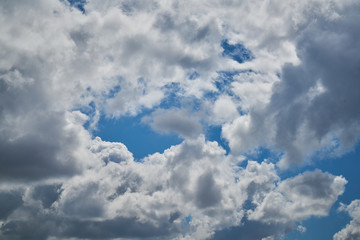 blue sky with white clouds