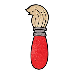 cartoon doodle paint brush