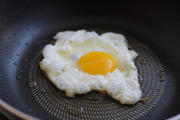 Cooking Fried Egg.