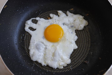 Cooking Fried Egg.