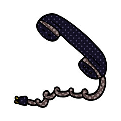 cartoon doodle phone handset