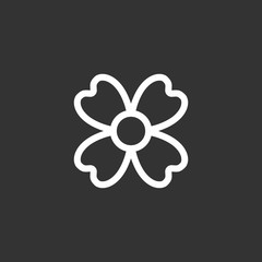 Flower vector icon