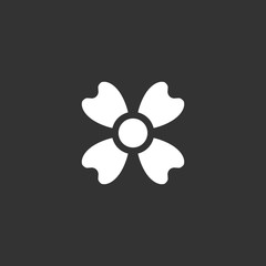 Flower vector icon