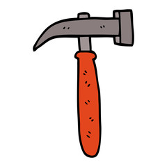 cartoon doodle hammer