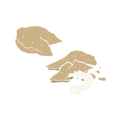 flat color style cartoon fortune cookies