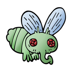 cartoon doodle of a fly
