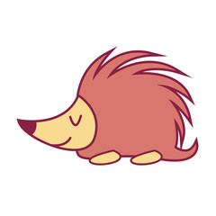 porcupin cute animal cartoon