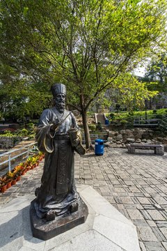 Statue Of Padre Matteo Ricci, An Italian Priest Who Established Jesuits Missions In China, Macau