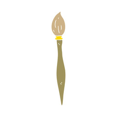 flat color style cartoon paint brush