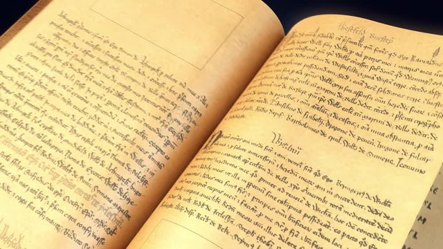 Magic Old Book Flipping page