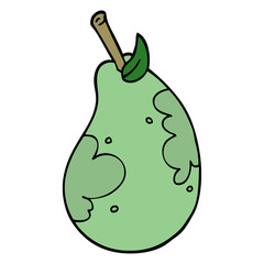 cartoon doodle fresh pear