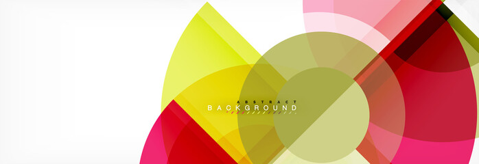 Fototapeta premium Vector fantastic circle modern geometric background template