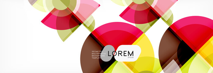 Fototapeta premium Vector fantastic circle modern geometric background template