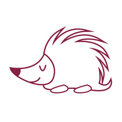 porcupine cute animal cartoon