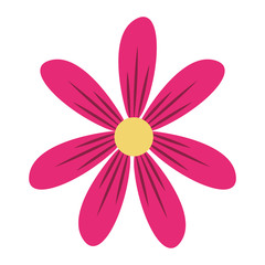 Flower cartoon isolated