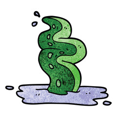 cartoon doodle spooky tentacle