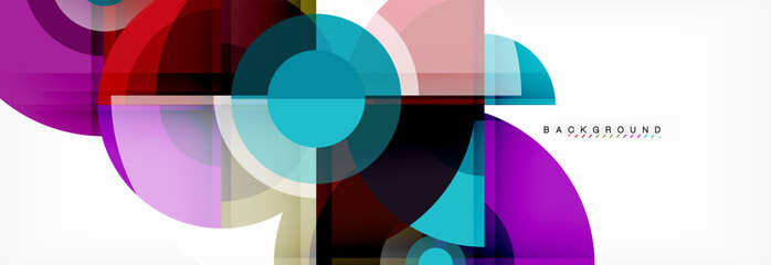 Obraz premium Vector fantastic circle modern geometric background template