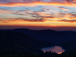 Coucher du soleil sur les Vosges