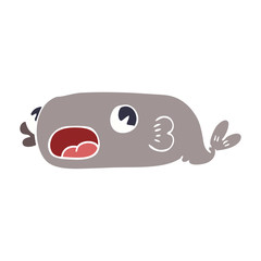 cartoon doodle of a fish