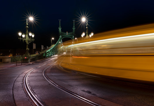 Budapest: Liberty Bridge by Night