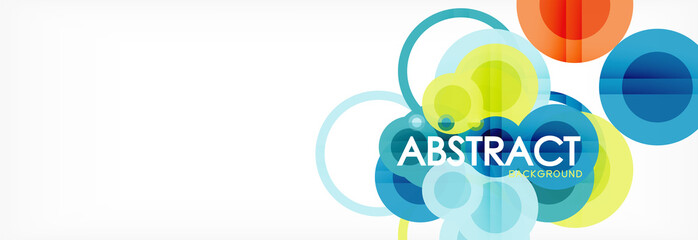 Circle composition abstract background