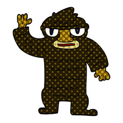 cartoon doodle big yeti